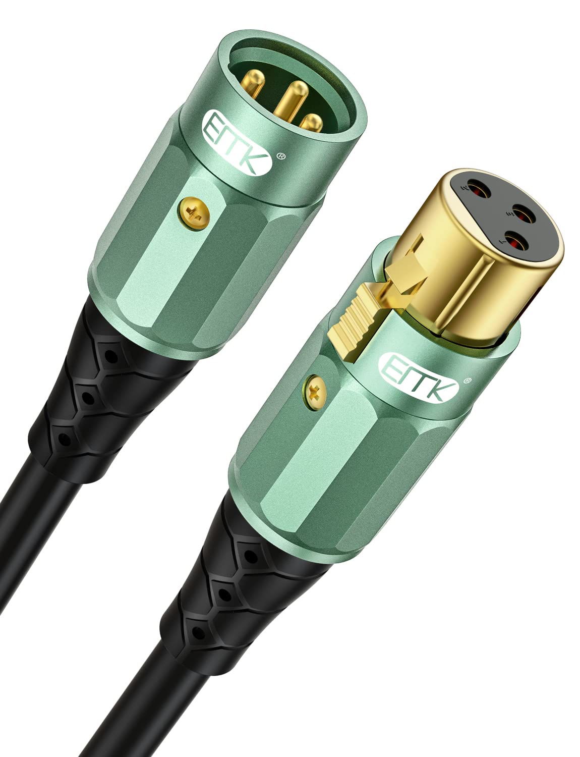 EMK XLR Cable 3pin XLR Balanced XLR Cable Plug to Female Microphone