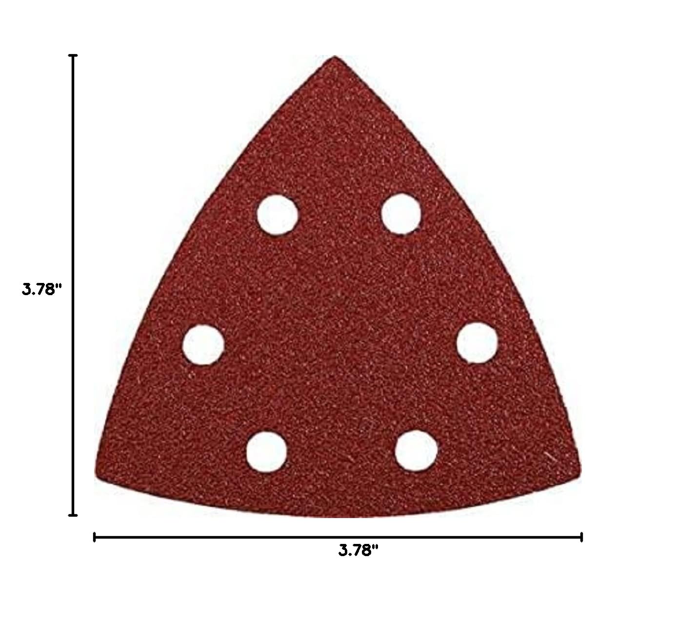kwb Sanding triangles 93 mm made of precious corundum with 240 grit, tool-free change, resin gluing and reinforced paper carrier for fine sanding of wood and metal