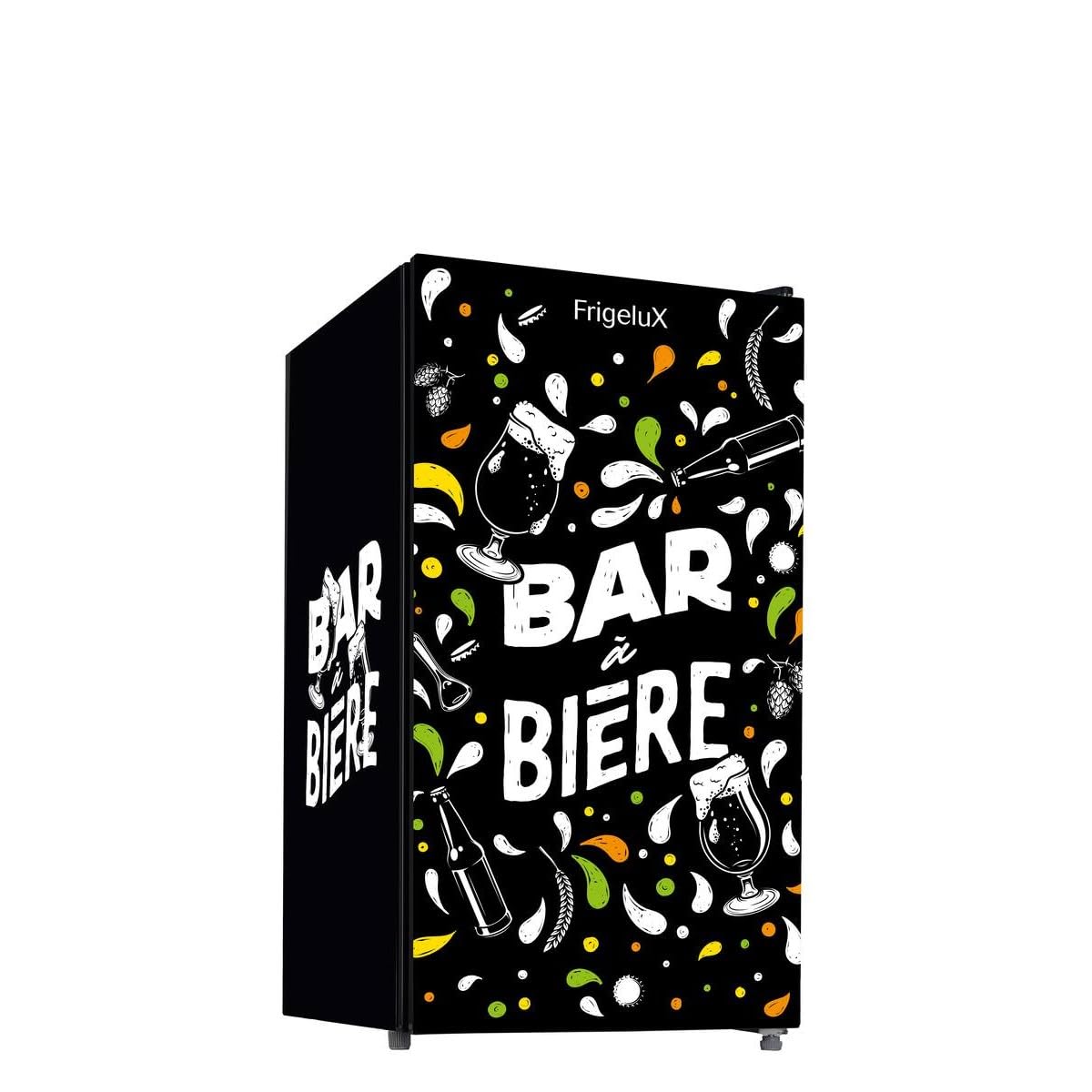 FrigeluX Bar à bière porte en verre BAB89NEG 88 Litres