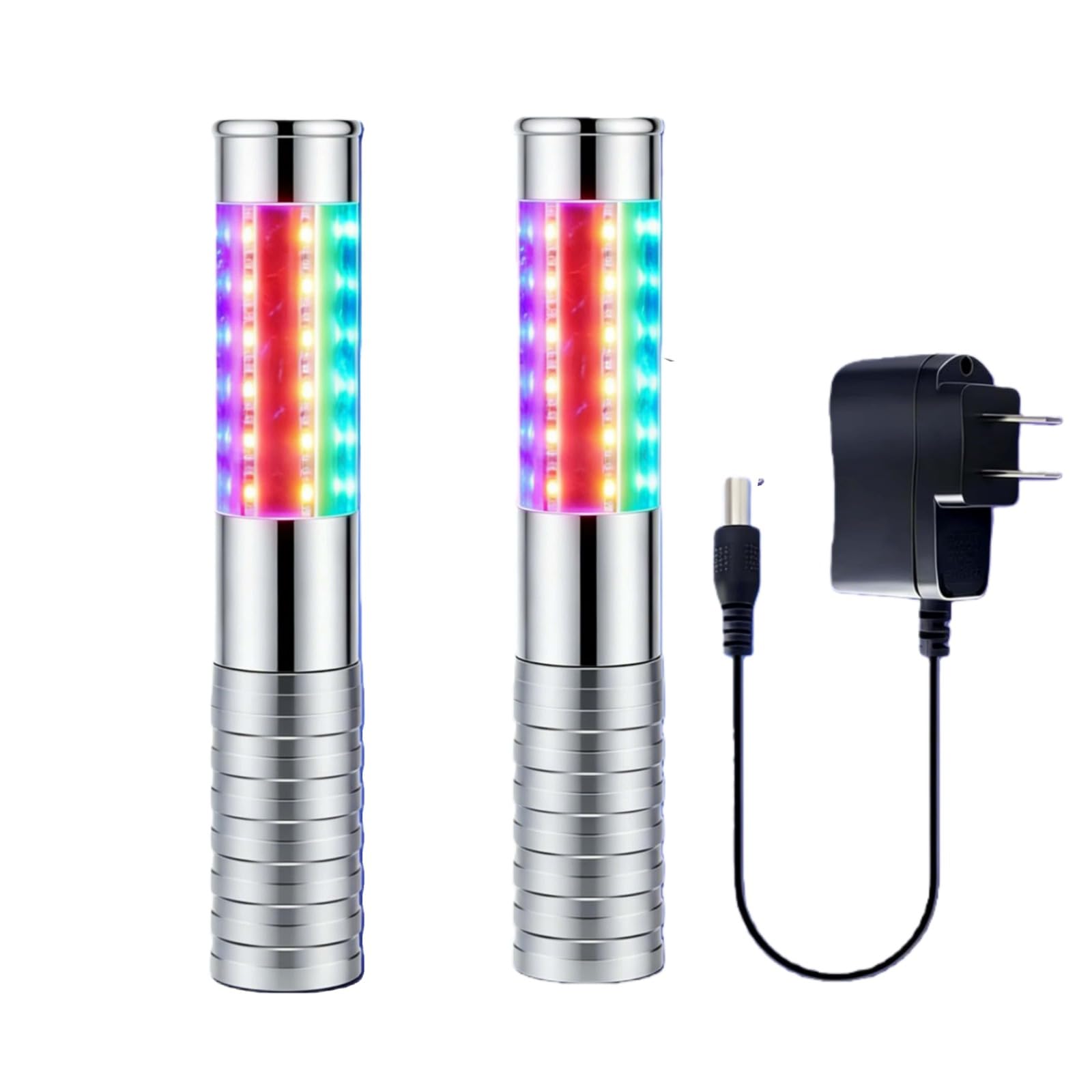 2 confezioni LED Bottle Lights – Ricaricabile Strobe Sticks and Luminous Sticks for Champagne Bottles Bar, Club, Party, Birthday, Wedding, Eventi (colore)