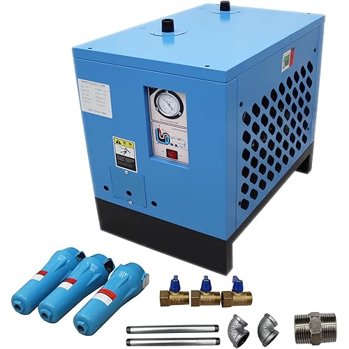 35CFM Refrigerated Air Dryer Compressed Air Dryer Refrigerated Type 220V 600W Inlet and Outlet Ports Size 1" G for 7.5HP Air Compressor