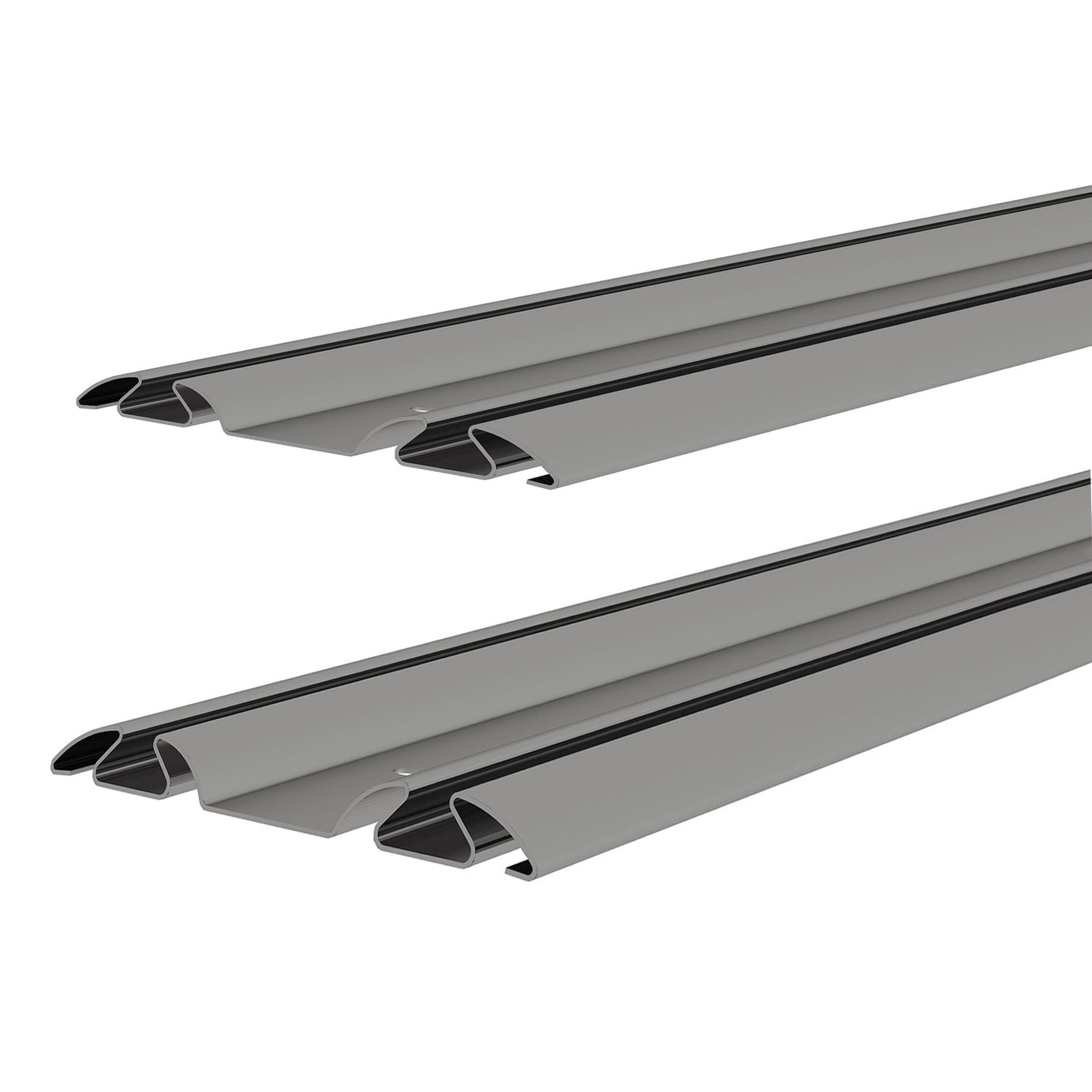 DIYHD 72" Bypass Mirror Closet Door Bottom Track Replacement, 2 Pack