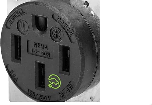 Miniatura 2 de Hubbell Iluminación 125V 50A Receptáculo de 4 cables de 3 polos - HBL9450A