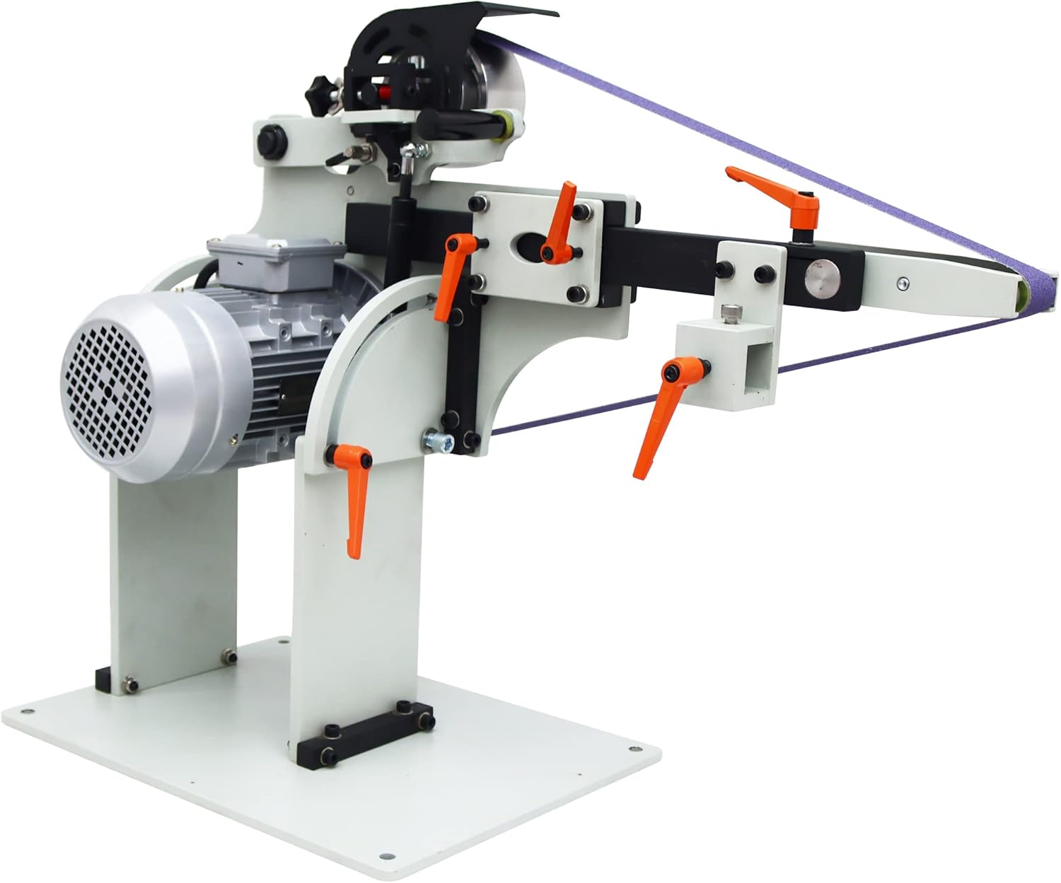 Belt Sander Knife Grinder Variable Speed Multi-Function with Wheel and Flat Platen Tool Rest for Knife Making 71-83"*2" Belt with Reversible Stand 1500W Motor 220V