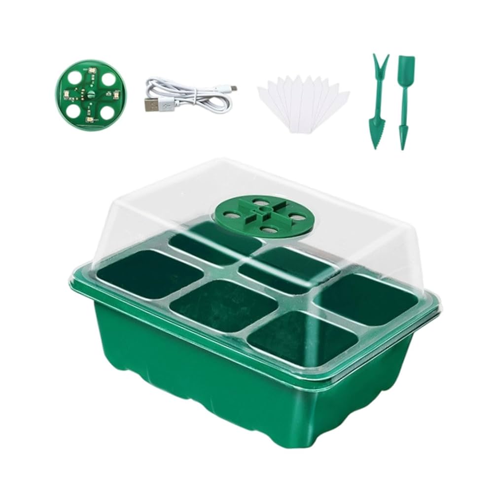 レイページ③ Amazon｜Stgfyxgs 家庭菜園用6つの区画を備えた増殖トレイ, 緑