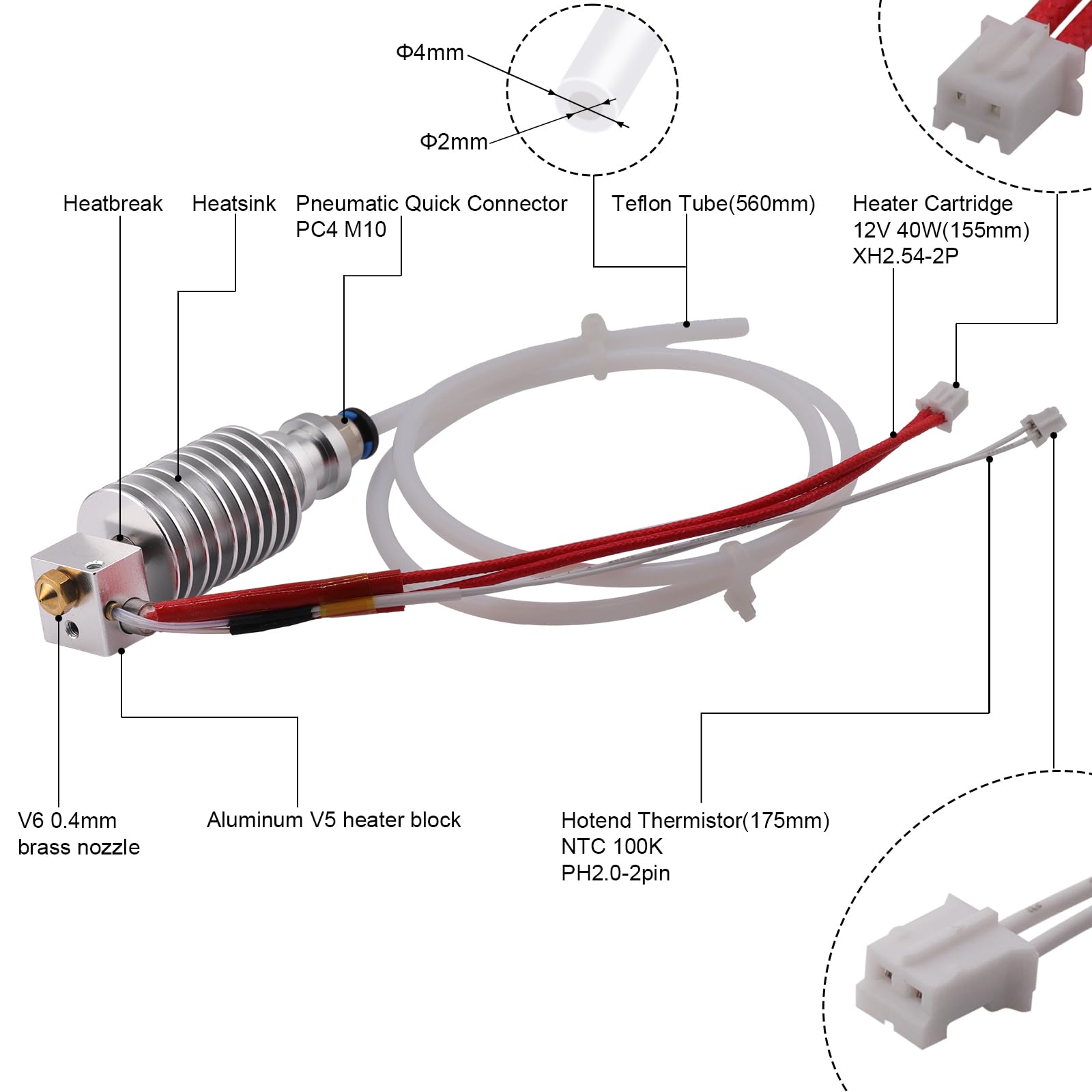 Amazon.com: mega x hotend Upgrade, V5 J-Head I3 Mega Print Head