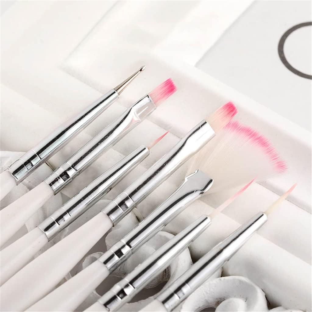 Cake Painting Brush& Portable Icing Pastry Brushes& Multifunction Cake Decorating Tools Baking Accessories 7Pcs/Set (Color : White, Size : 7 pcs) (White 7 pcs)
