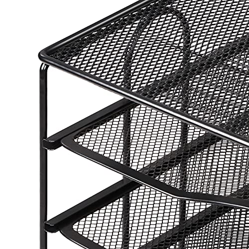 KEEGH Letter Tray Organizer,6 Tier Office Desktop File Organizer Paper Storage Holder | Screws Free Design,14"x9.6"x15.15"
