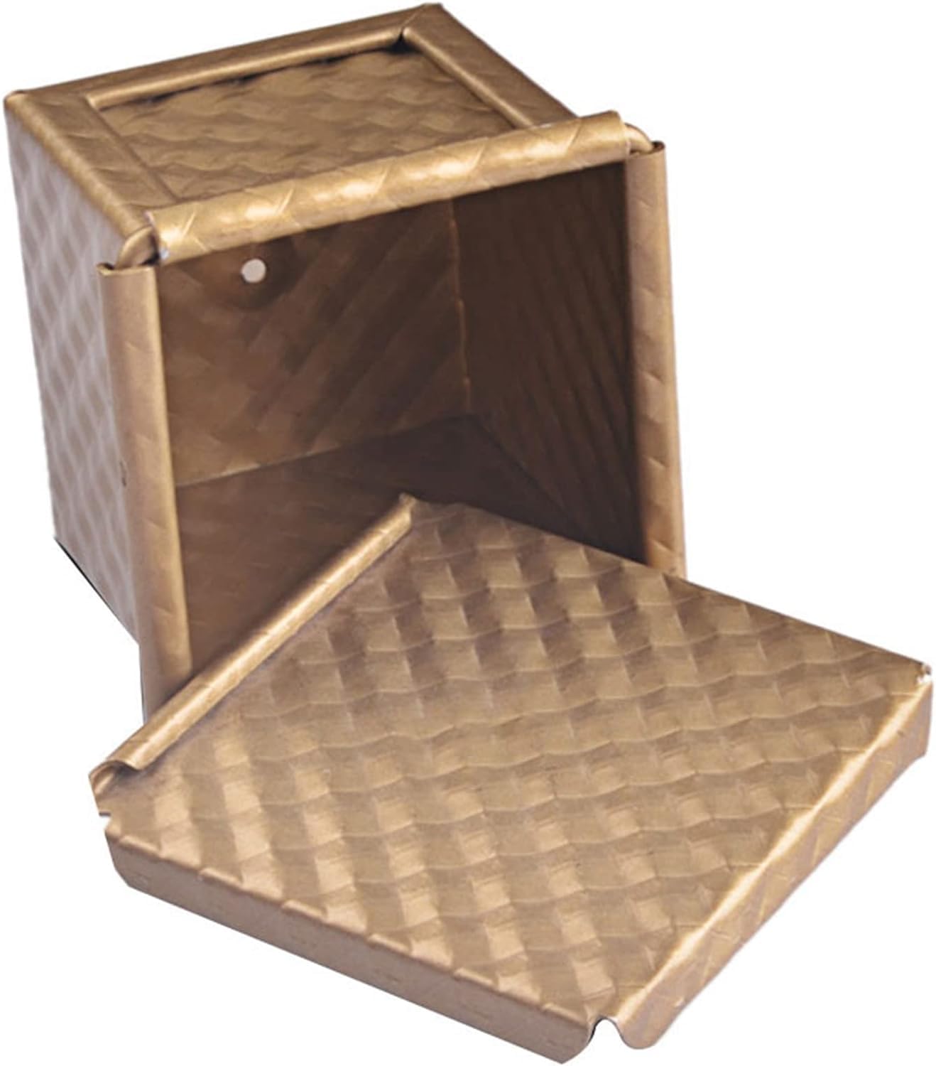 6 x teglia quadrata con coperchio stampo per pane tostato padella per pane pullman pagnotta padella con coperchio antiaderente mini cubo d'acqua toast box