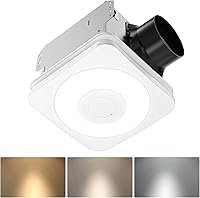 OREiN 3-in-1 Bathroom Exhaust Fan with Humidity Sensor & LED Light, 160 CFM, 1500LM 3CCT Adjustable, Auto-On at 60% RH, Quiet 1 Sone, ETL Certified