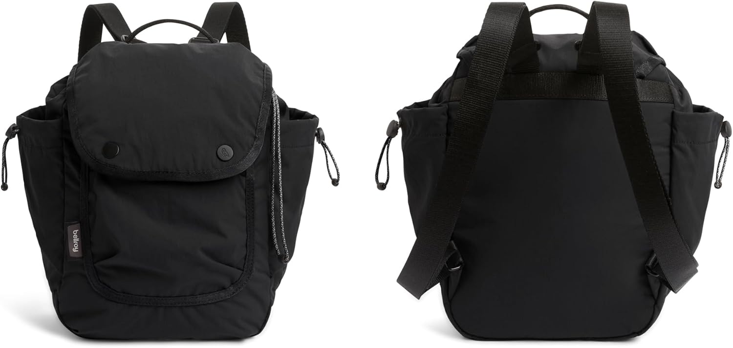 Bellroy Cinch Minipack (lightweight 9 liter backpack with external organization and adjustable shoulder straps) - Black - Image 2
