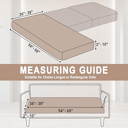 Miniatura 5 de Funda para sofá, 1 pieza, funda de terciopelo para sofá seccional, fundas de cojín separadas en forma de L, protector de muebles para perros y