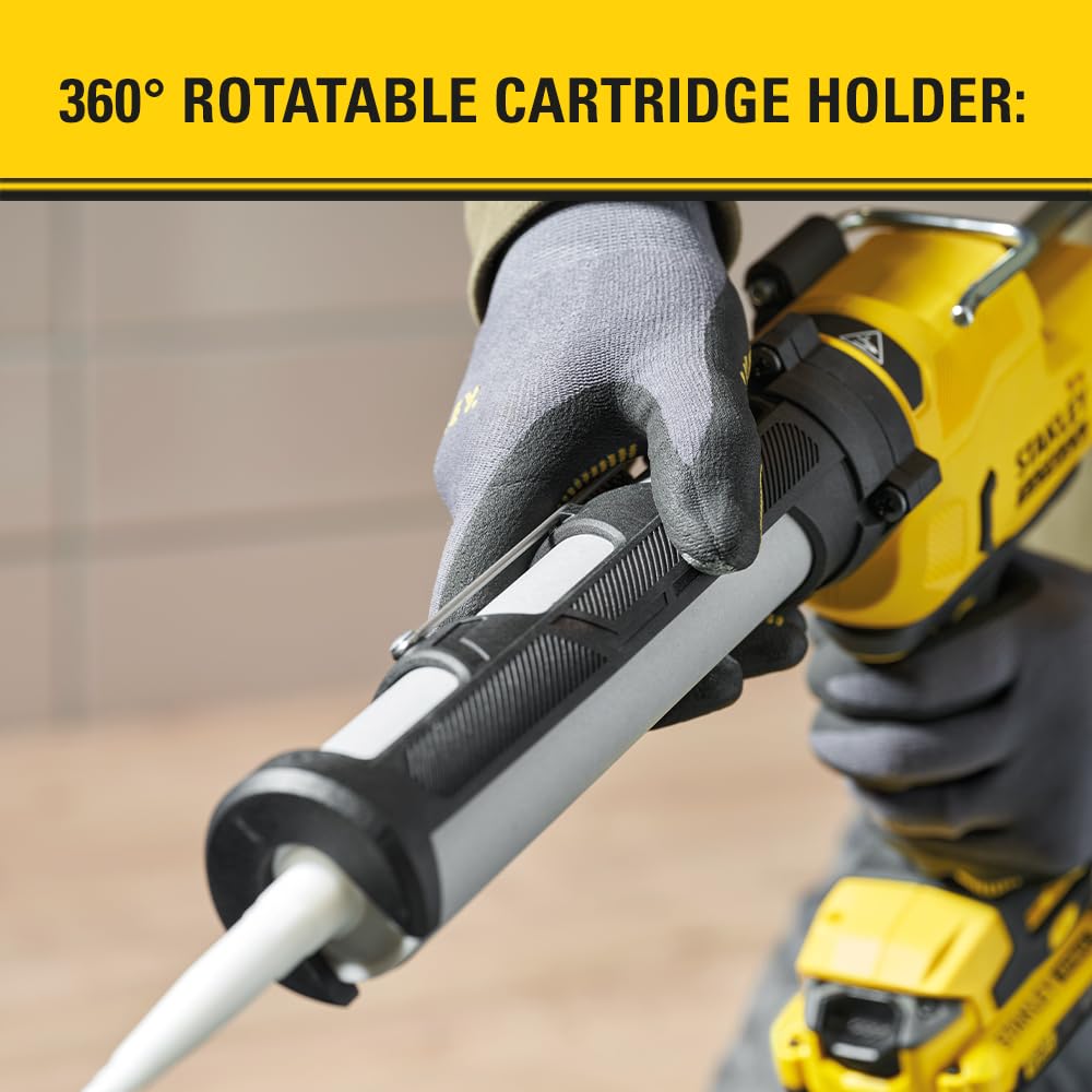 Pistolet a Mastic - STANLEY FATMAX V20 - SFMCE600B-XJ - Lithium 18V - Sans Batterie