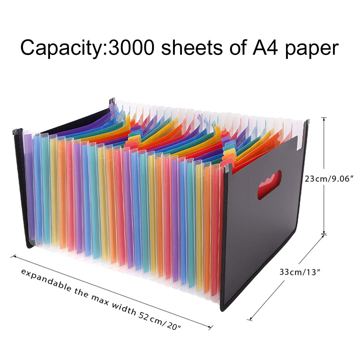 Aktenordner Tasche A3 Format - Tragbarer Organizer Mit Fächern
