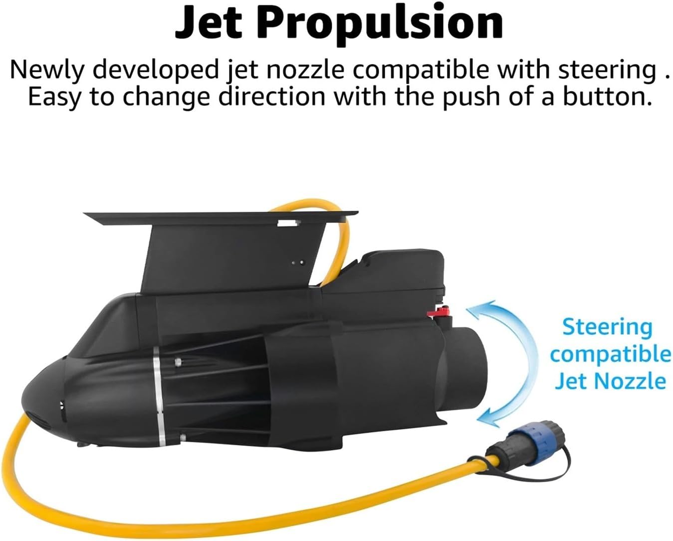 Electric Paddleboard Fin for Sup with Battery Underwater Thruster for Kayak Fishing, Paddle Propeller Float Tube Motor DC 12V 24V for Inflatable,Paddle Boards,Fishing Boats