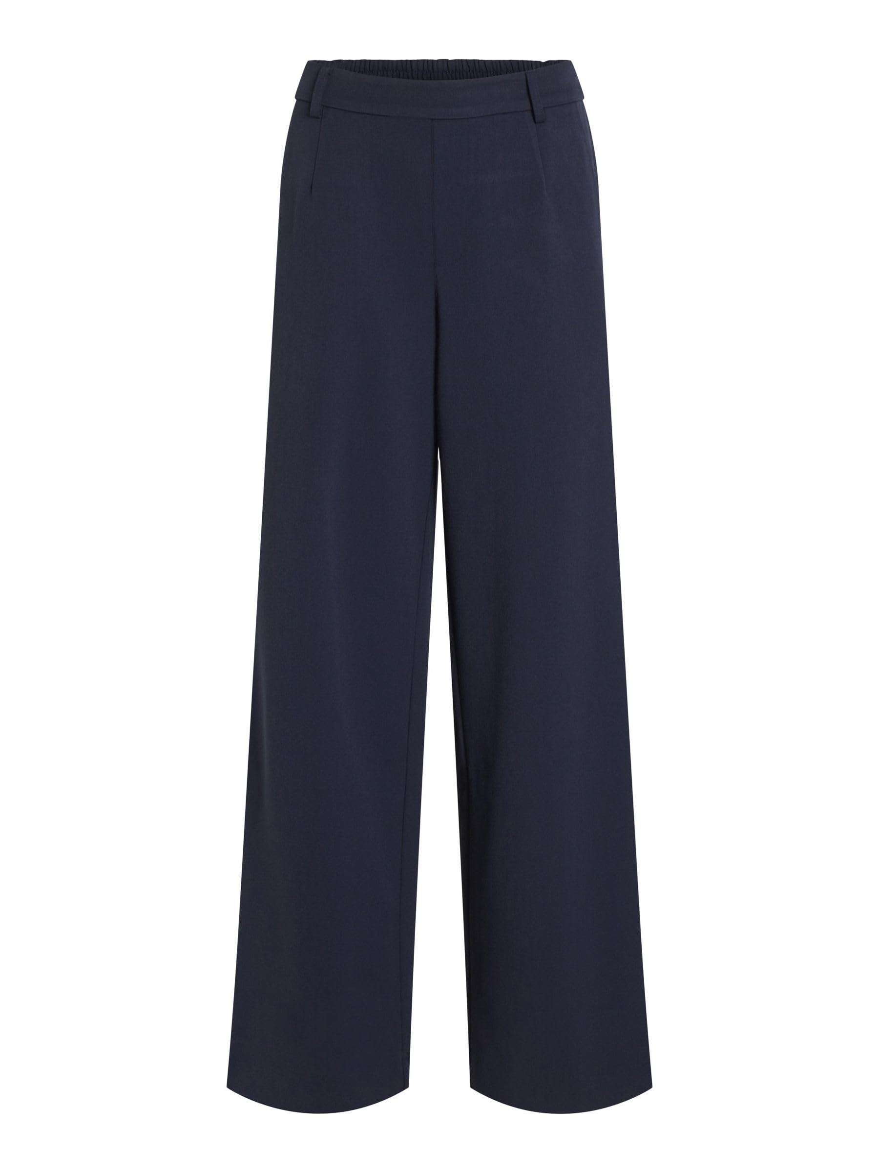Vila VIVARONE HW Wide Trousers - NOOS, Blazer Navy, 10