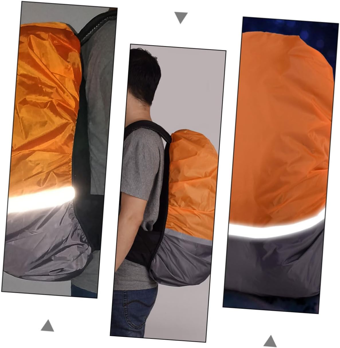 Toddmomy Camping Back Cover with Reflective Strip Rain Protection for Outdoor Activities for Hiking Traveling