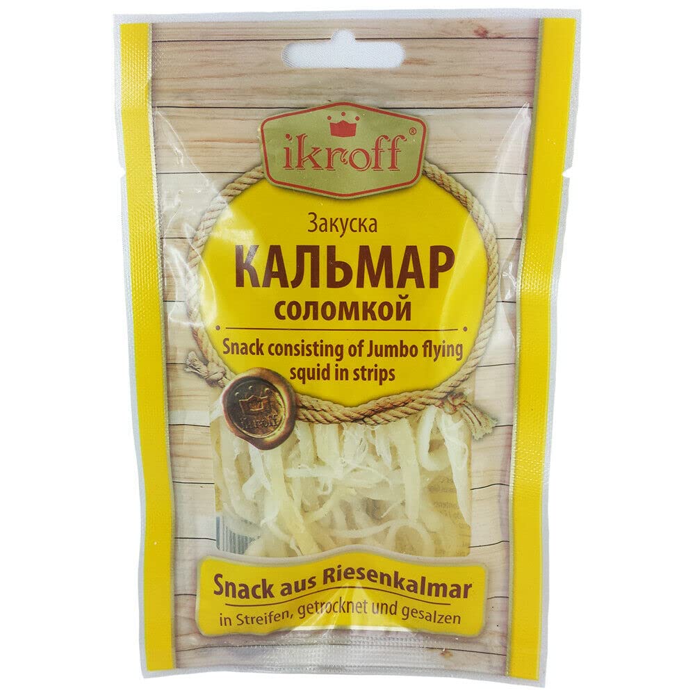 Przekąska olbrzymia kałamarnica suszona i solona, opakowanie 5 szt. (5 x 36 g) przekąska do piwa Kalmar