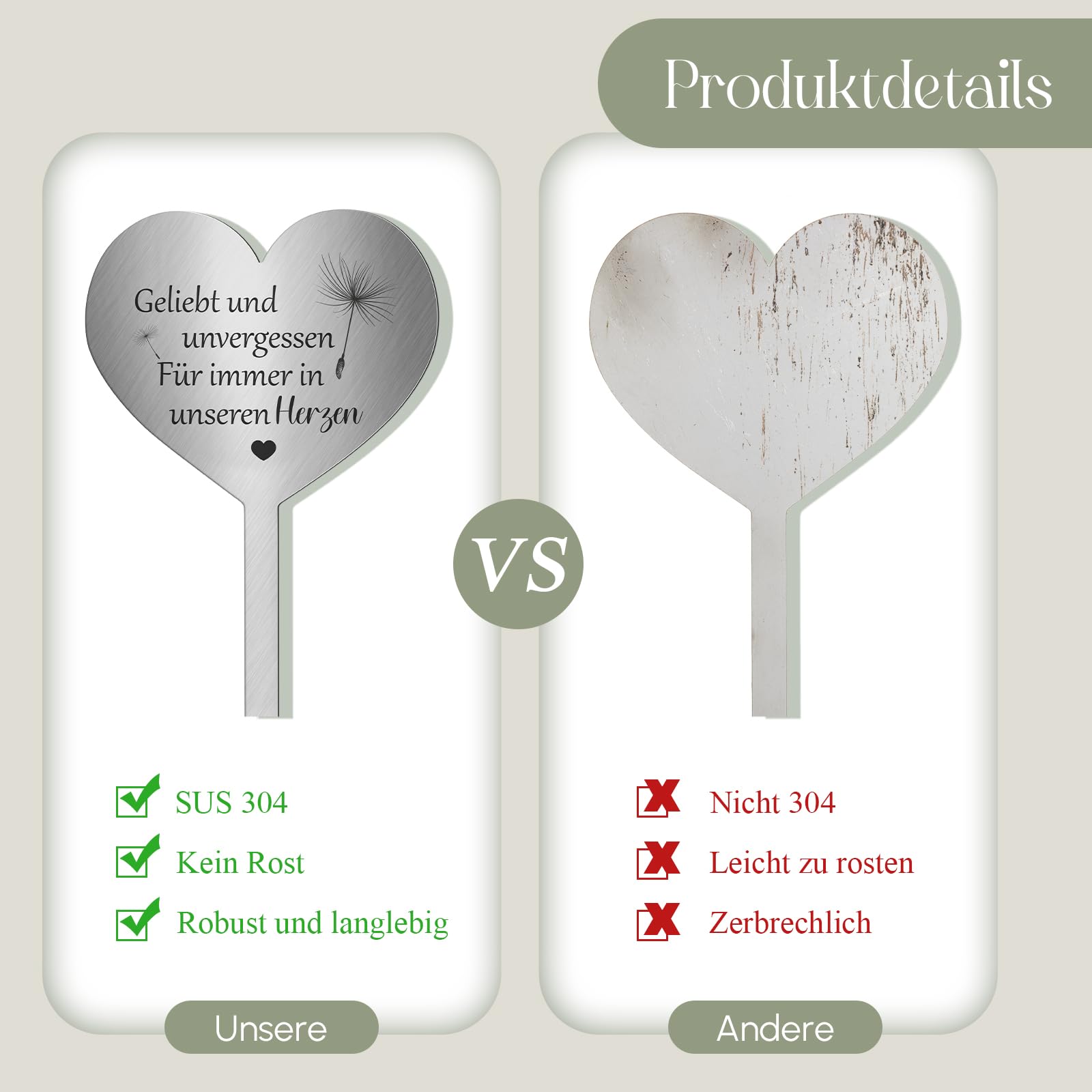 Menschen, Die Wir Lieben, Bleiben Für Immer | Trauer Doppelkarte