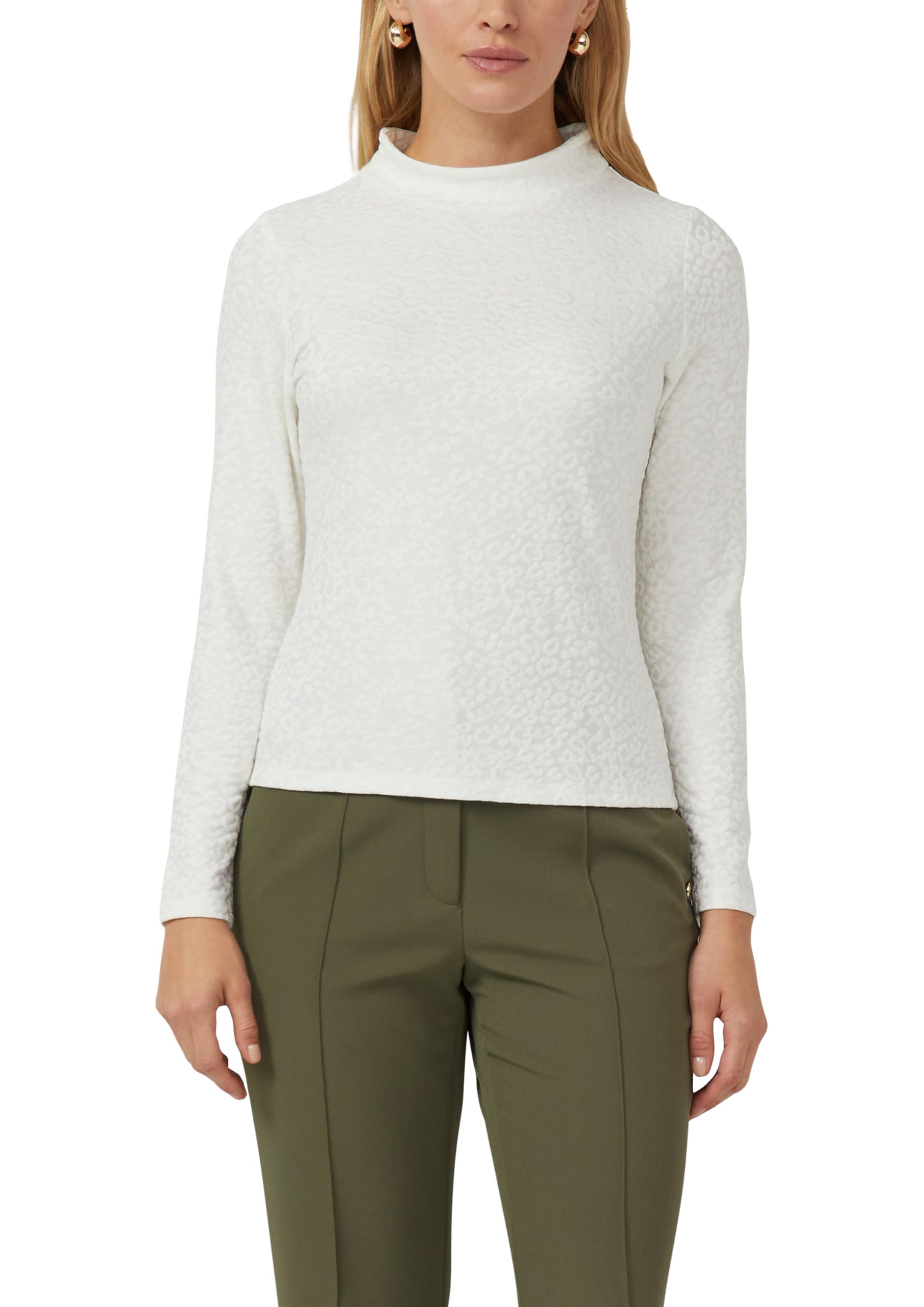 s.Oliver Leicht glänzendes Jacquard-Shirt