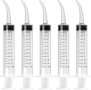 5 Pack Injection Syringe, Hand Feeding Syringe for Birds and Small Pets, 12ml Capacity Syringe Pump for Safe Medication an... Price In India