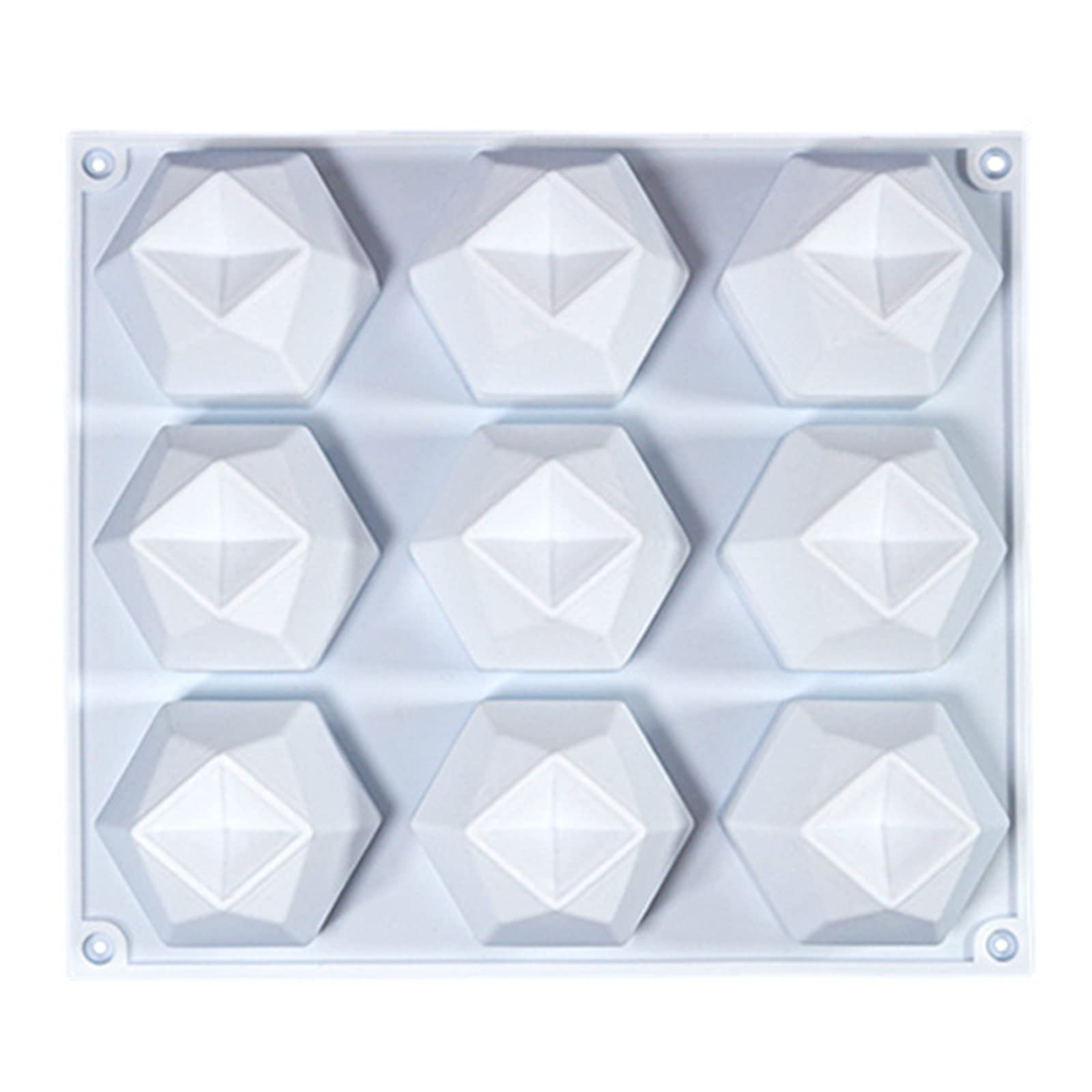 Buxuaaaa Multi-sided Geometry-Candle Molds Ball Resin Silicone Gypsum Baking Fondant Decorations Ball Mold Multi-side Geometry-silicone Soap Resin
