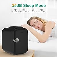 Vista 5 de CROWNFUL Mini nevera, enfriador y calentador portátil de 4 litros/6 latas, nevera personal para cuidado de la piel, cosméticos, alimentos, ideal