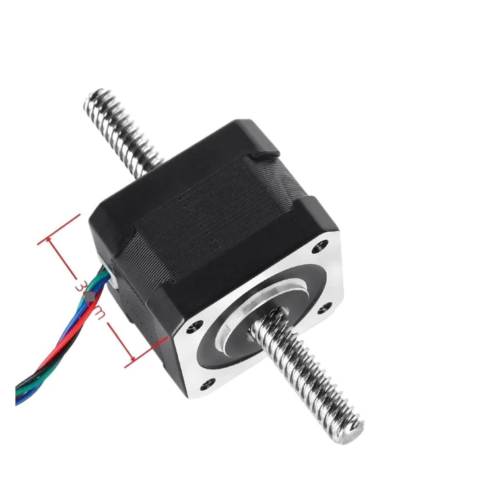 NEMA17 34 mm liniowy silnik krokowy ze śrubą sterującą Tr8(T8 2 mm Lead, 200 mm Lead Screw)
