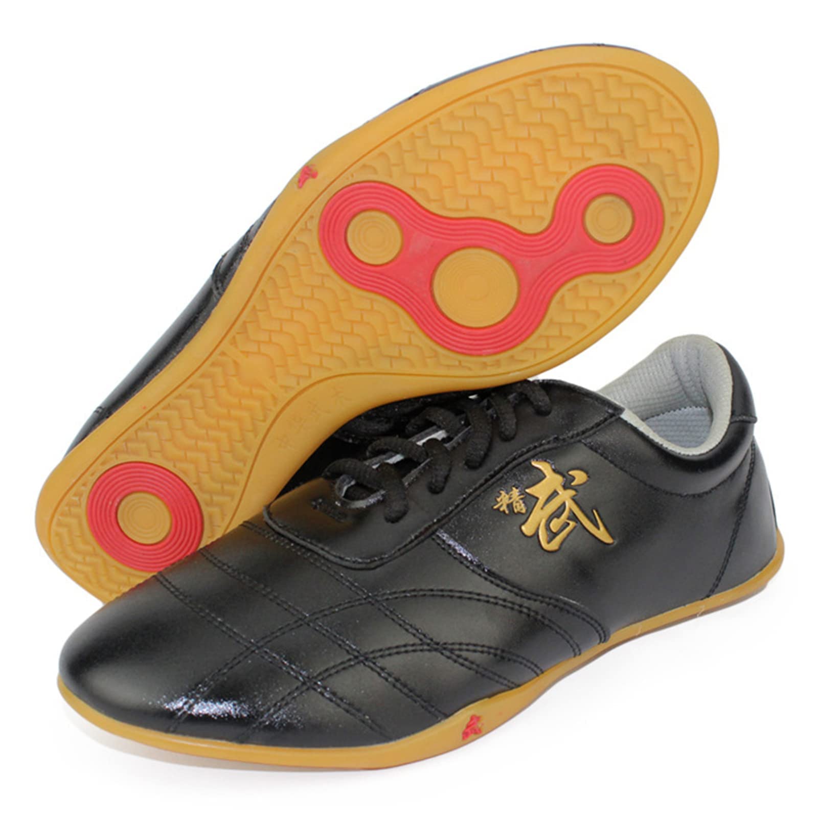 Scarpe Arti Marziali per Le Donne, Cuoio Karate Kung Fu Taichi Trainer Leggero Femminile Wing Chun Gym Sneakers