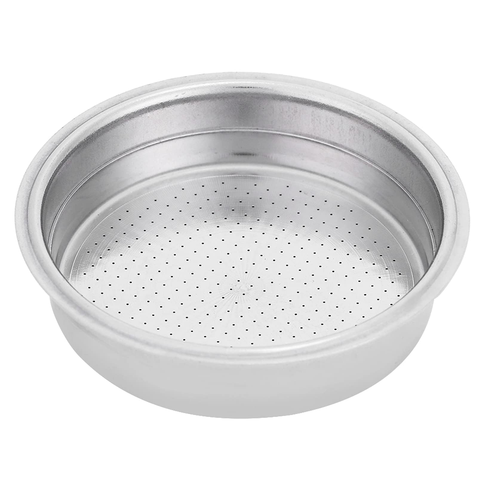 Stainless Steel Coffee Filter, 51mm Double Layer Pressurized Filter Basket Espresso Filter Portafilter Basket Coffee Machine Accessories for Portafilter Coffee Machine(Single Cup)
