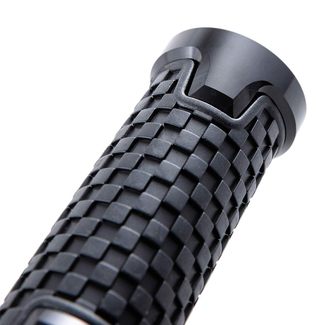 Chwyty uniwersalne na kierownicę motocyklową - 22 mm (7/8") 24 mm (1"), antypoślizgowe gumowe chwyty motocyklowe do skuterów, mopedów, quadów, ATV (czarne)
