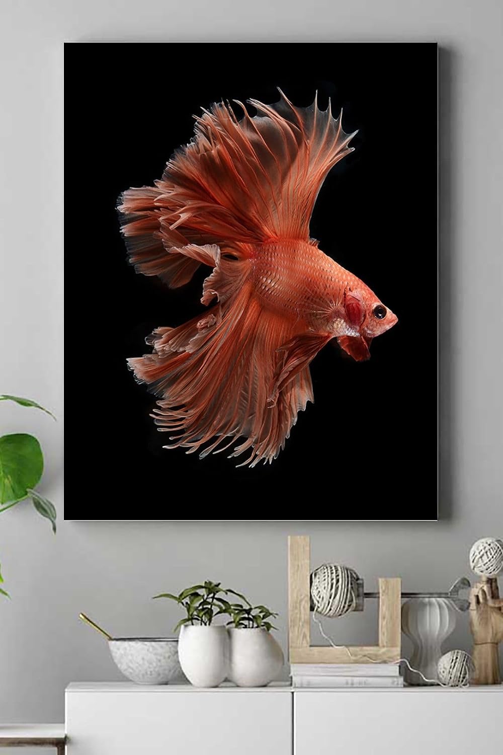 Postermanya (pster17758) Sanatsal Balık Hayvan Kanvas Tablo 40 x 60