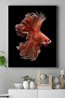 Postermanya (pster17758) Sanatsal Balık Hayvan Kanvas Tablo 40 x 60