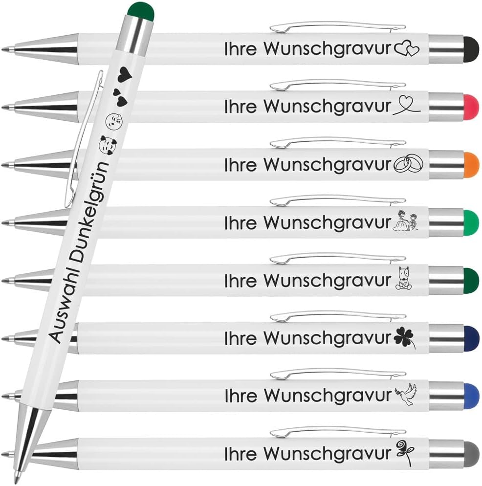 Metallkugelschreiber "Silverio" In Papier-Geschenkbox Inkl. Gravur Lasergrafics - Foto 8