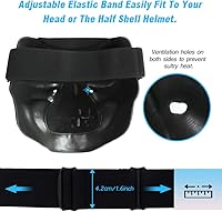 Vista 4 de Máscara de calavera espeluznante con lente polarizada para Airsoft, Paintball, Motor Racing