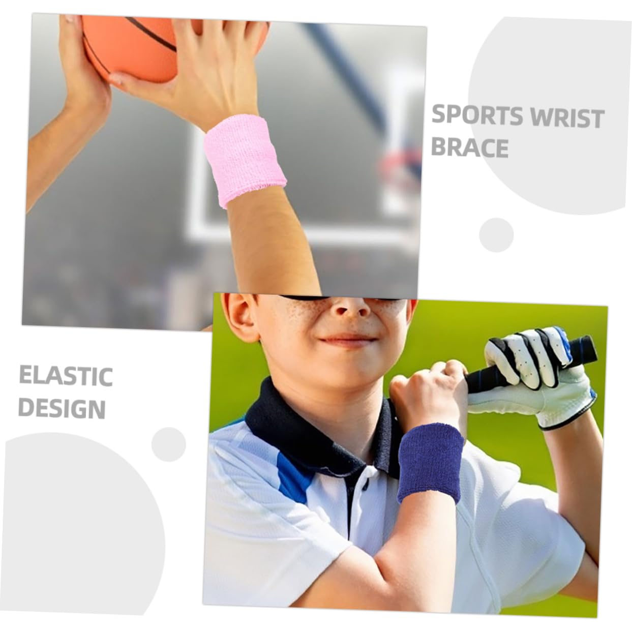 48 Piezas Muñequeras para Niños Muñequeras Deportivas De Tenis Bandas De Sudor De Tenis para Muñecas Exterior Polipropileno Fitness