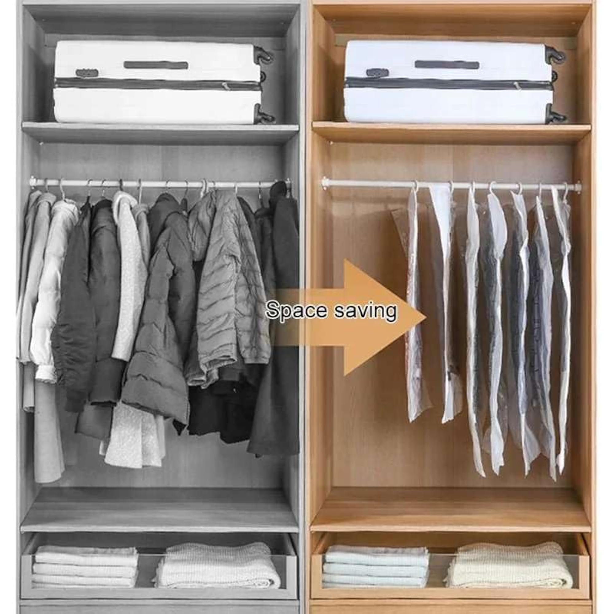 Vacuum Hanging Storage Bags for Clothes