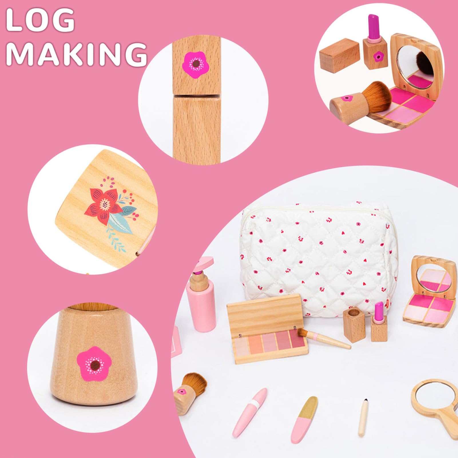 Juguetes para Salones de Belleza y peluquería, Juguetes para Juegos de | simulación para Salones de Belleza | Maquillaje de de Disfraces - Kit de Maquillaje de simulación de Juguetes de p