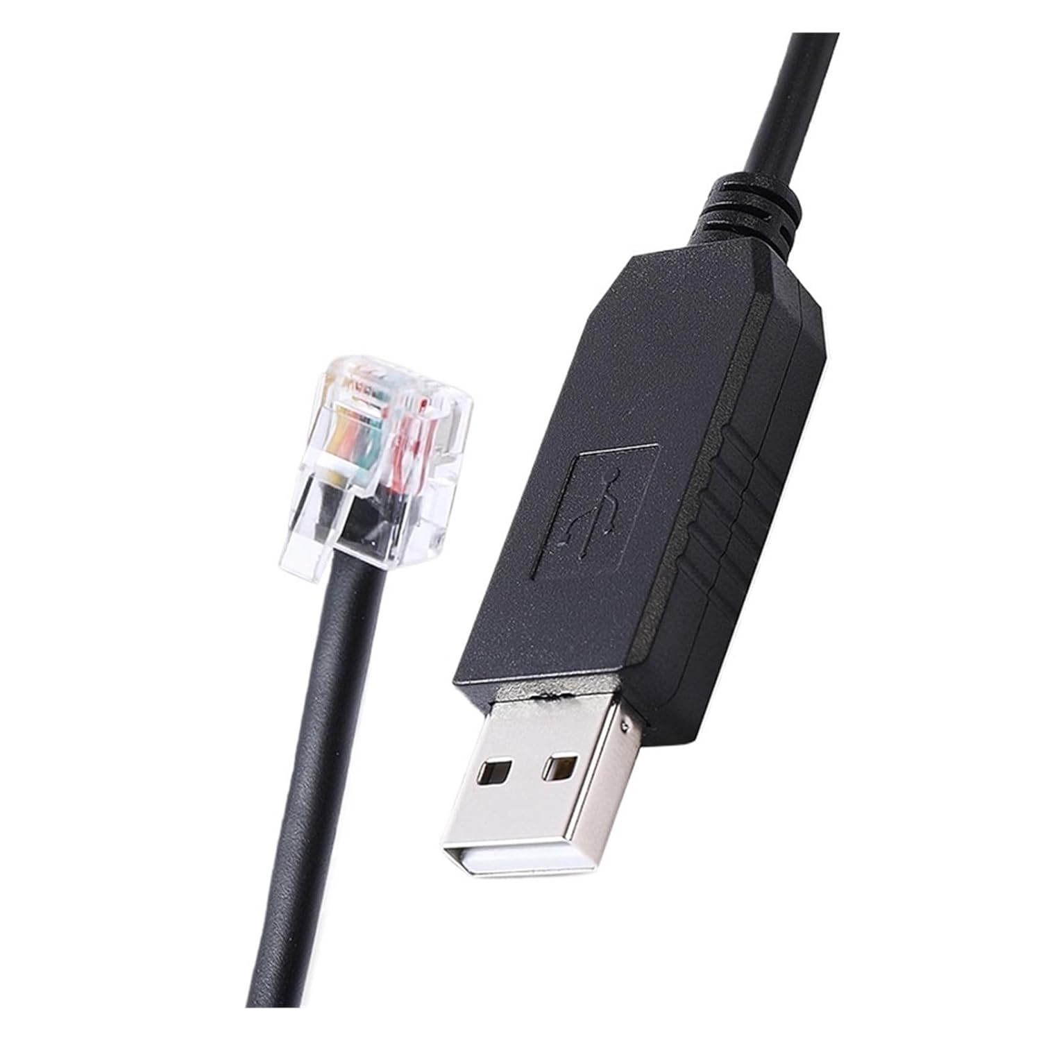 Unitronics PLC Programming Cable PL2303 USB RS232 to RJ11 6P6C Serial Cable for Downloading and Communication(300cm)