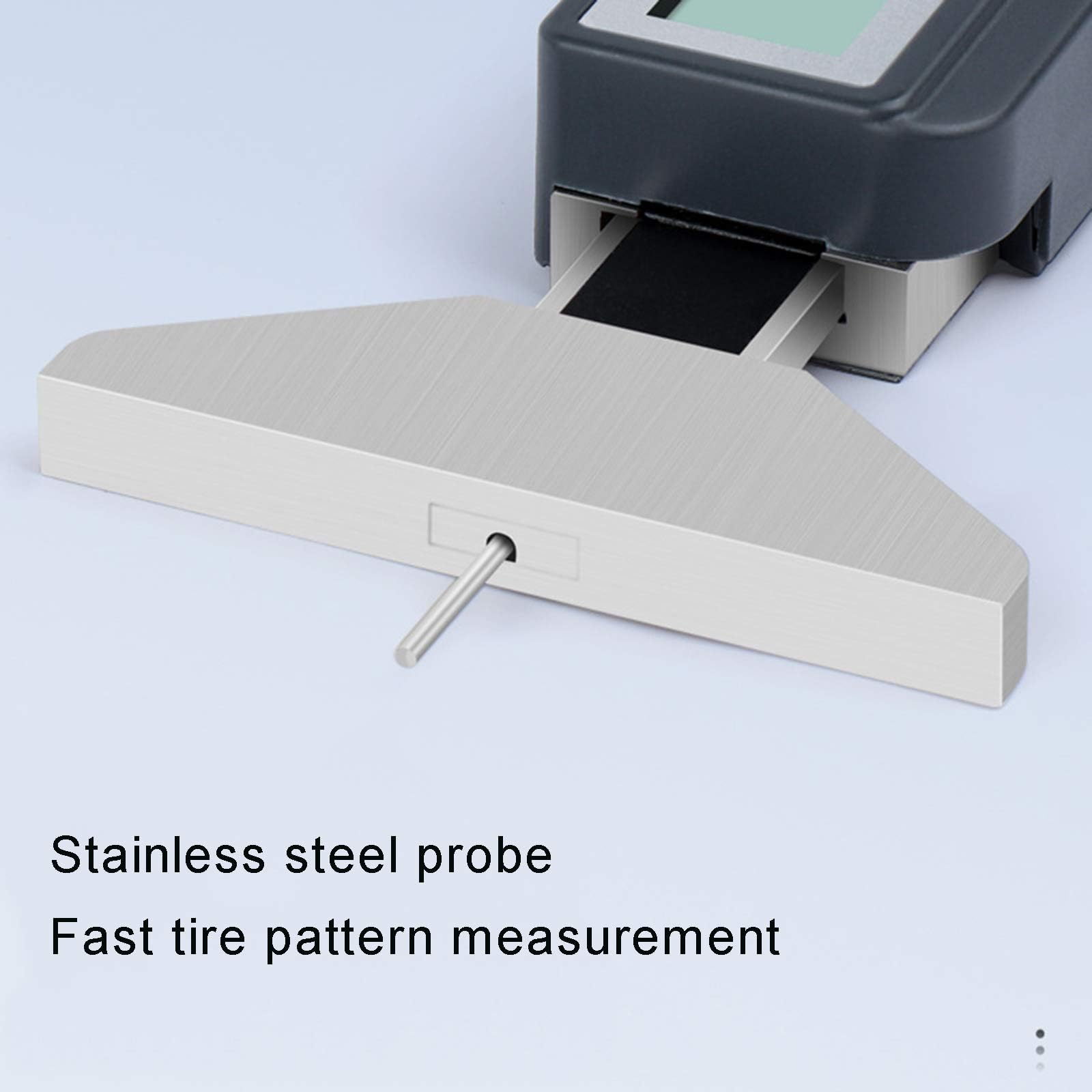 Medidor de profundidad de banda de rodadura de neumáticos, herramienta digital con Bluetooth y conversión de pulgadas/mm para mediciones precisas (0-25 mm) para vehículos