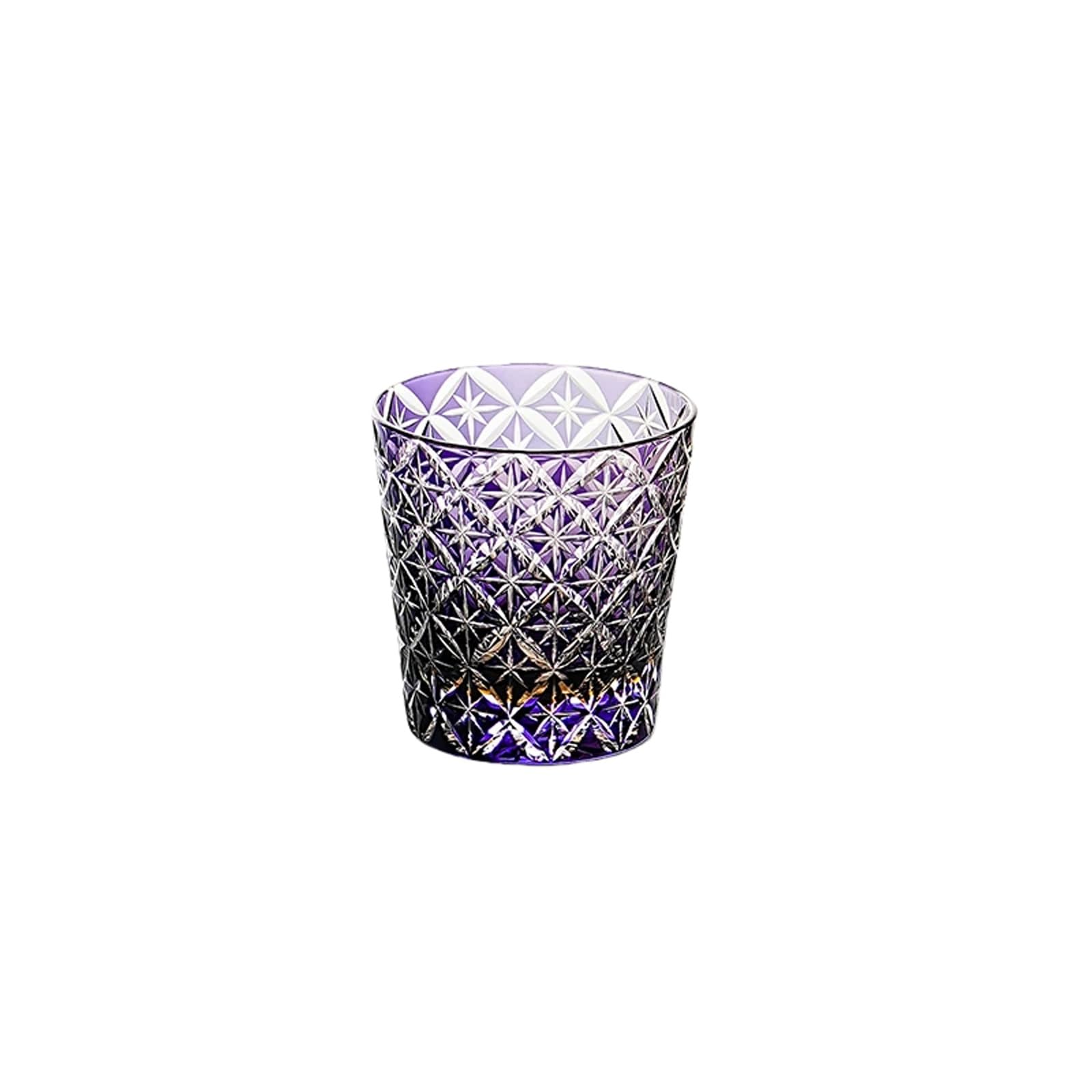 Kubek z uchwytem na szczoteczki do zębów w stylu retro | Uchwyt na pędzle do makijażu ze szkła kryształowego na stolik nocny, łazienkę, toaletkę(Purple)