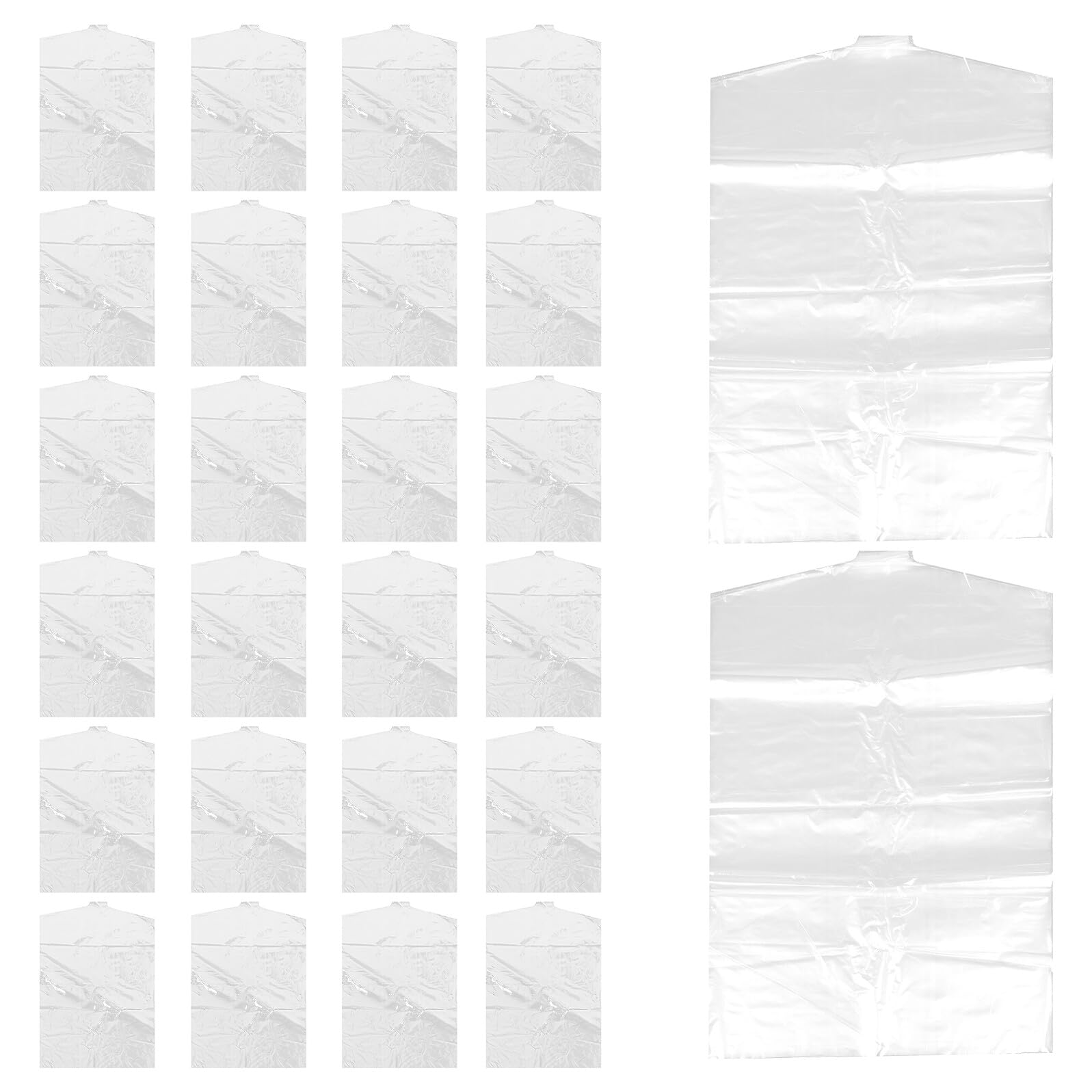 Kinderkleidersack 50 Stück Pe Transparent für Hemden und Anzüge | Staubschutz für Hotel und Lagerung, Leicht und Praktisch, 45x70cm, für Kinderkleidung