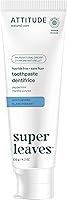 ATTITUDE Fluoride-Free Whitening Toothpaste Peppermint - EWG Verified, Vegan, Natural Clean Formula, 4.2oz
