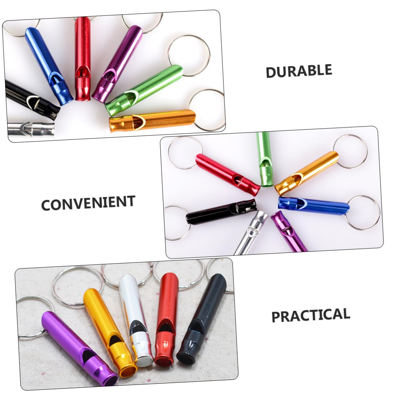 Toddmomy Parrot Bird Whistles Metal Training Whistles Clicker Lightweight Compact for Pet Training Needs Random