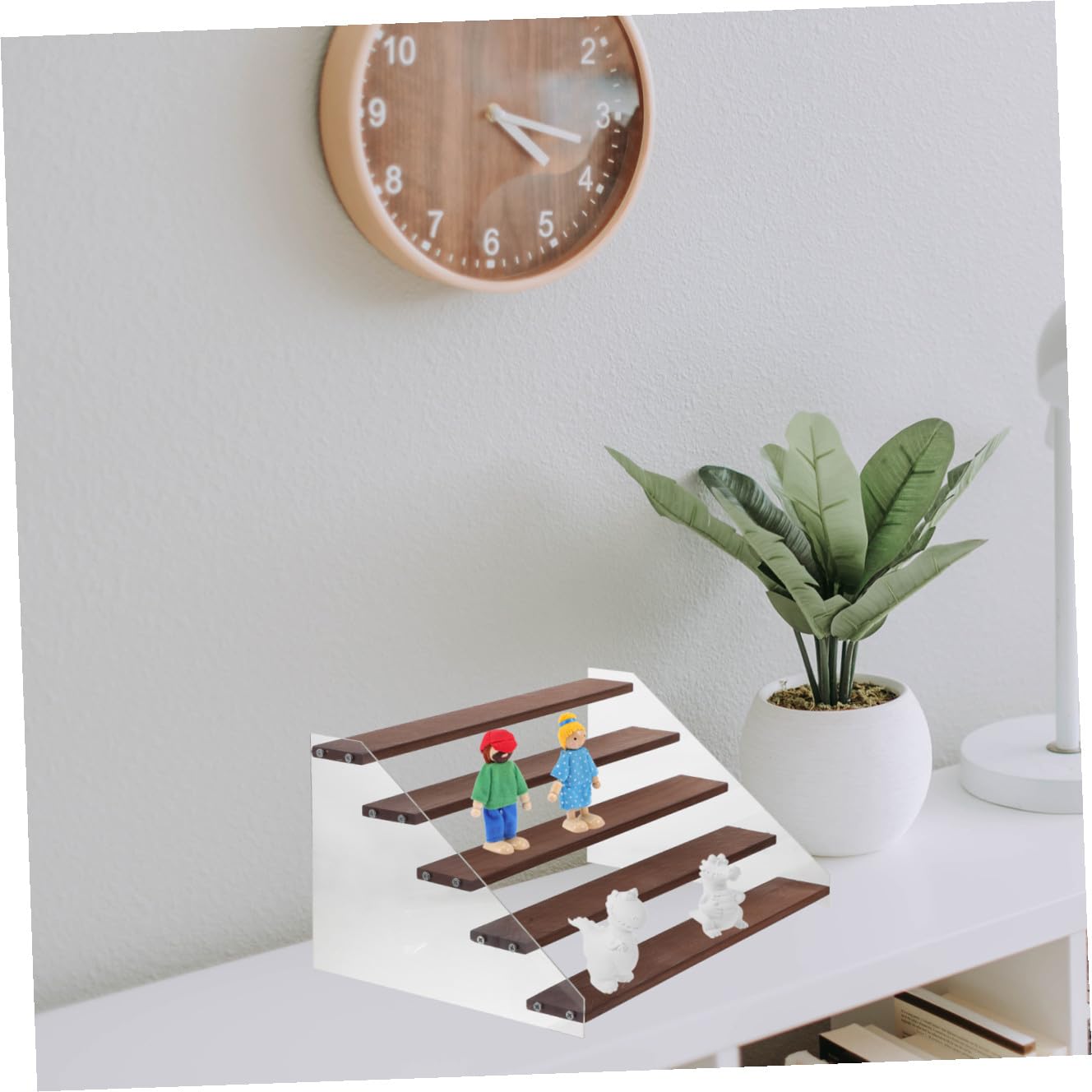 Levemolo Stöckiger Ausstellungsständer Aus Acryl Holz Puppenspielzeug-ausstellungsständer Aufbewahrungsregal Für Handarbeiten Ständer Für Figuren Aus Acrylholz Aufbewahrungsregal Für Sammlu