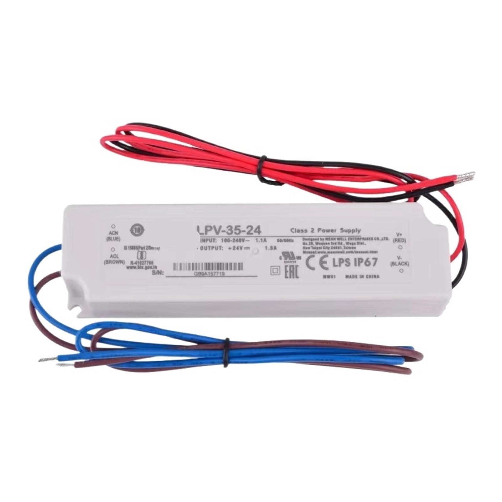 JJKKOZVQF 35W Switching power supply LPV-35-12V/15V/24V(LPV-35-24V)