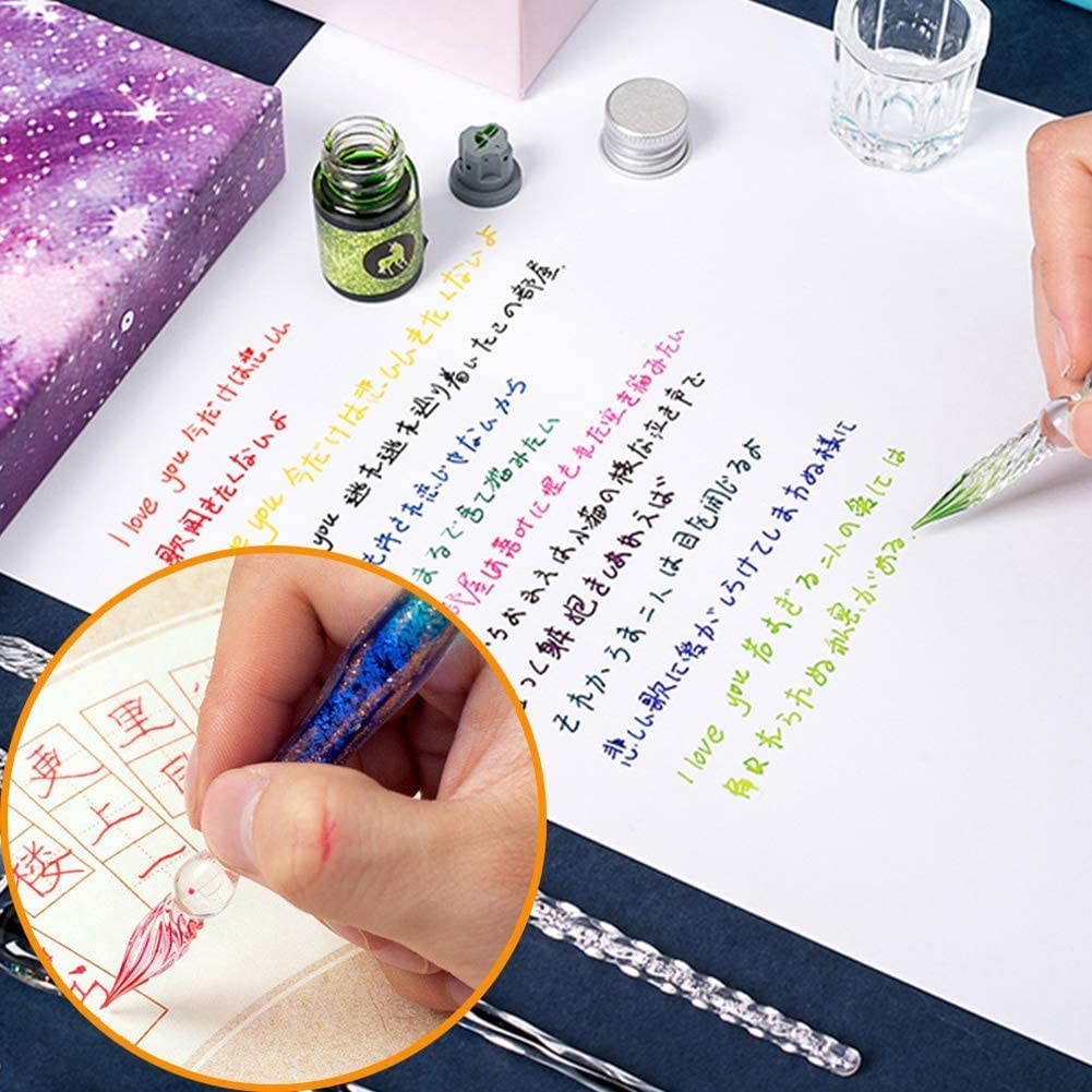 Lot de stylos de calligraphie en verre - Calligraphie - Calligraphie