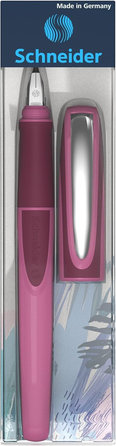 Schneider Ray fountain pen (right-handed, incl. Standard ink cartridge royal blue) boysenberry