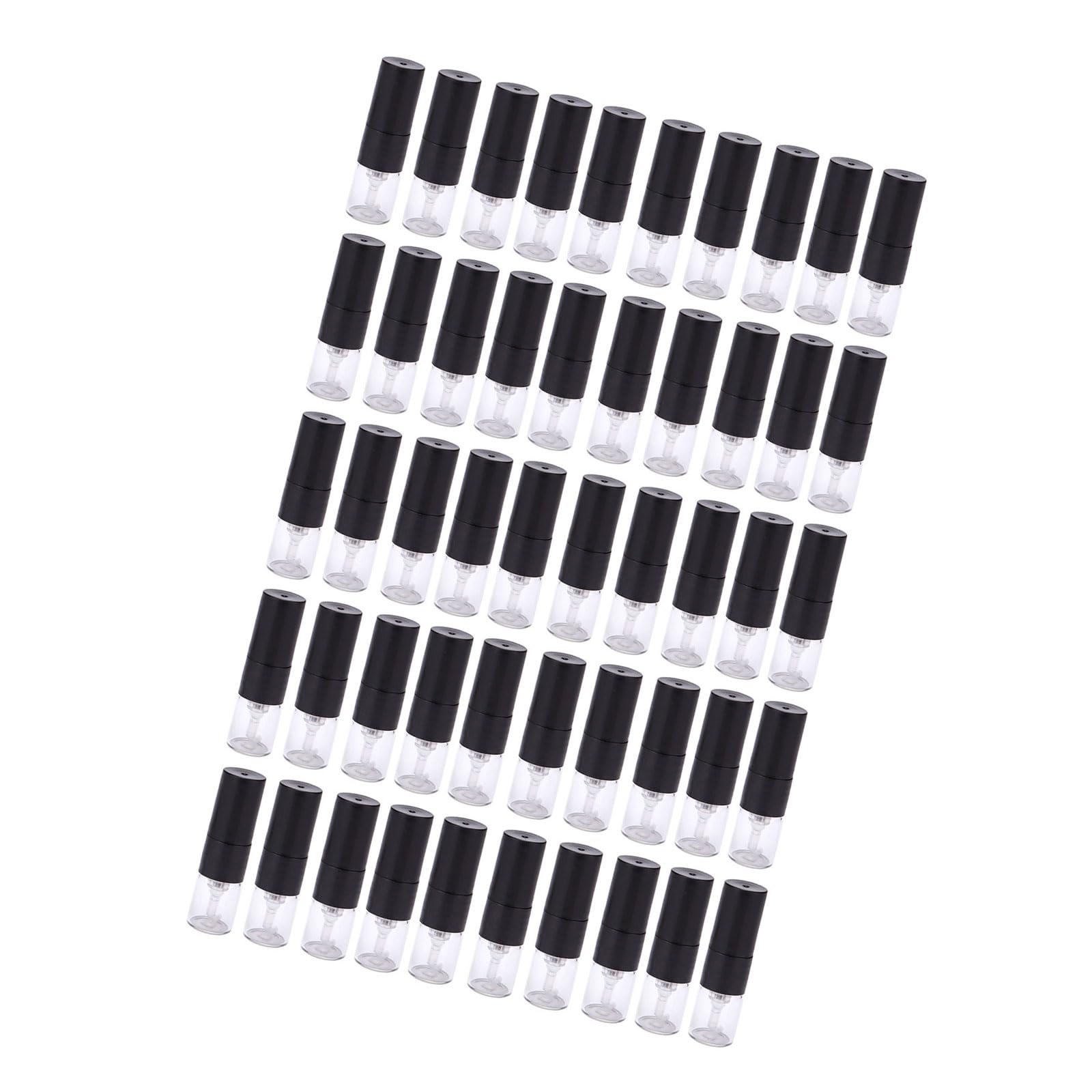 SZYDD 50Pcs 1ml Glass Perfumes Sample Bottles Leakproof Portable Refillable Miniature Atomizer Sprayer Bottles with Funnel Dis