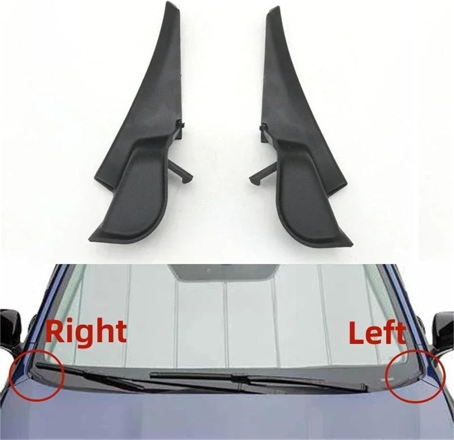 Wiper Side Cowl Cover Trim Panel for Subaru for Outback for Legacy 2004-2009 Car Windshield Front Wiper Cowl Drain Panel Moulding Trim Cover 91423AG010 91423AG000(1PC Left L)